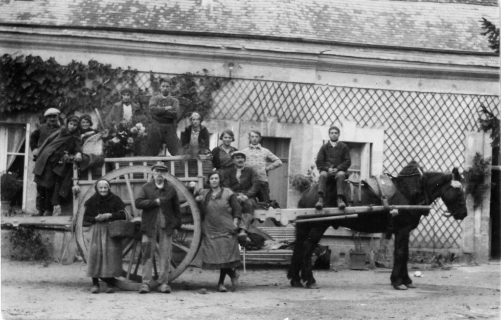 Dernier jour des vendanges dans les années 30